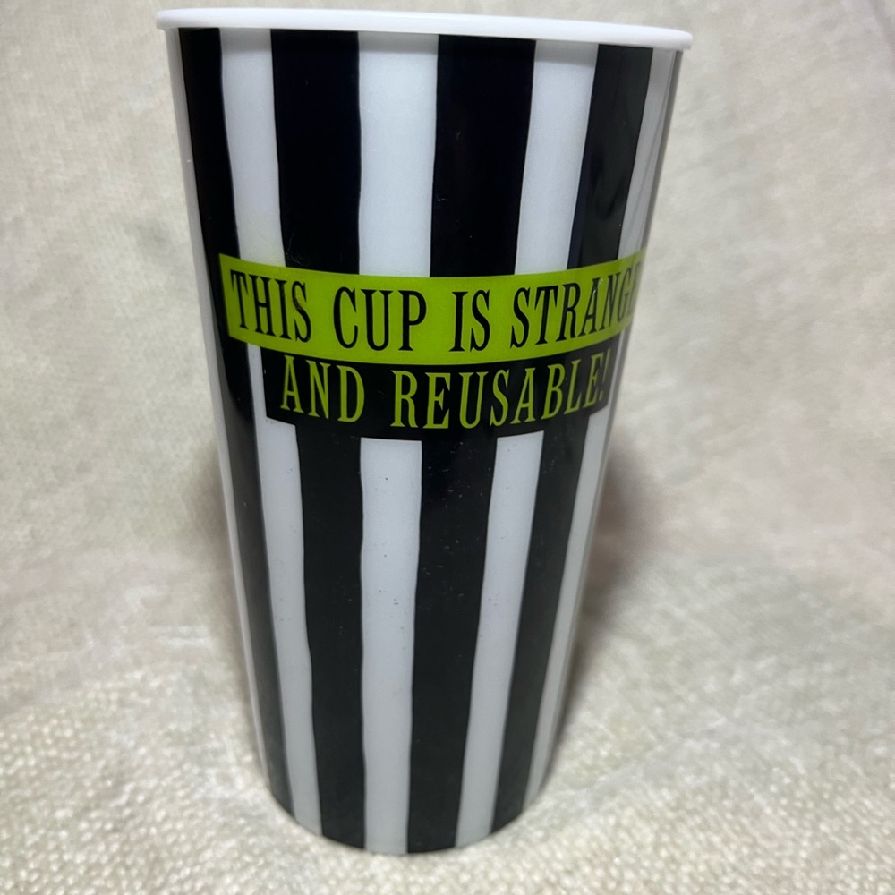 Broadway Beetlejuice the musical plastic cup.